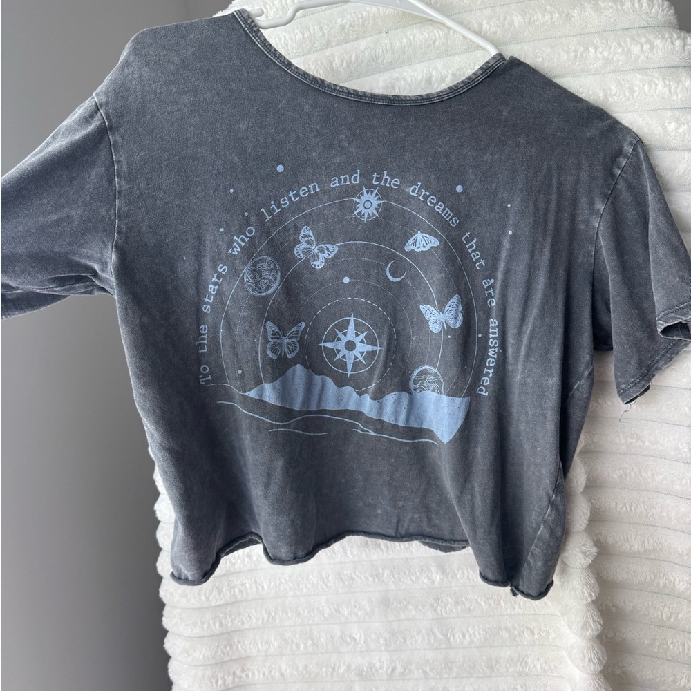 Charcoal Crop Top
